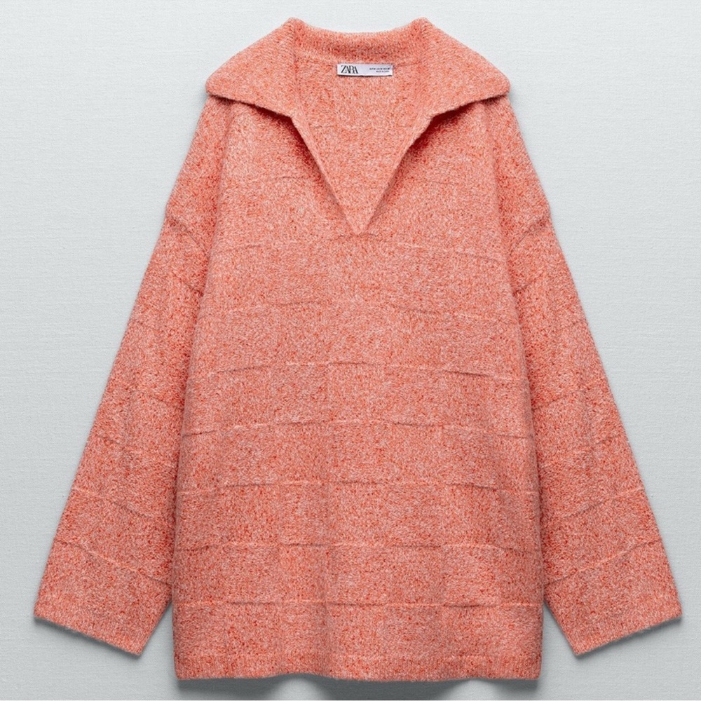 NWOT ZARA Oversized V-Neck Sweater